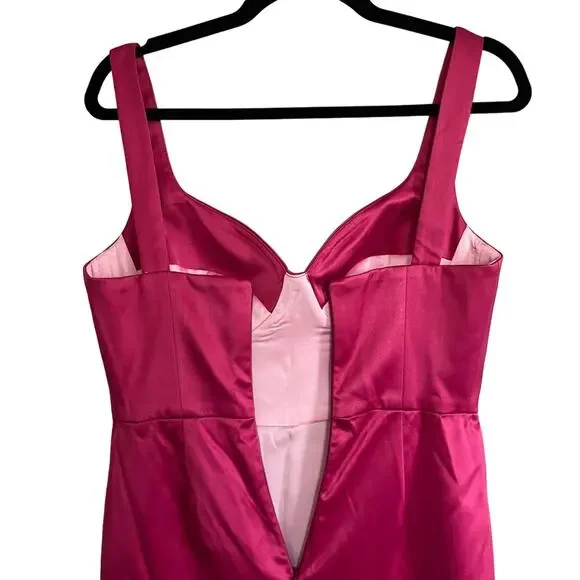 POSTMERIDIEM Satin Bustier Dress Size L - Picture 5 of 5